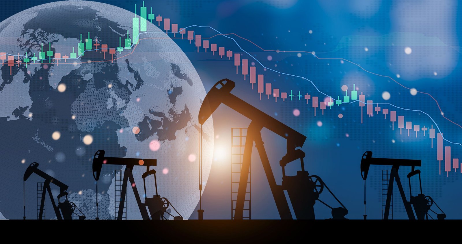 global conflict concept effect to energy and oil stock market volatility